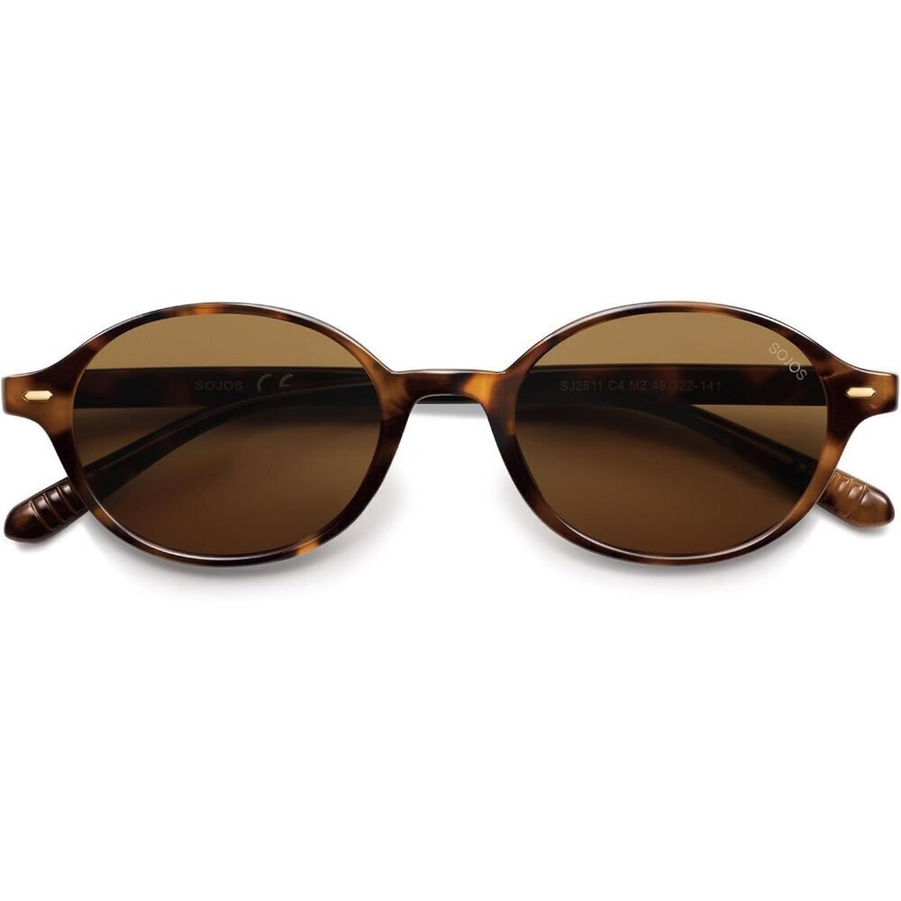 Oval Polarized Sunglasses Women Men Small Retro Narrow Round UV400